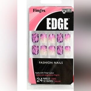 Fingrs Edge Fashion Press-On Nails- Violet- NIB